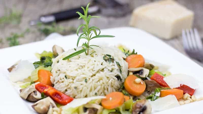 Vegetarian rice dish - Best Vegan and Vegetarian Cruises