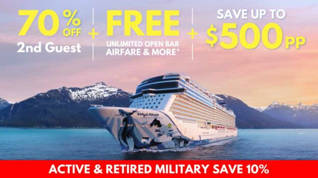 Norwegian: 70% Off Second Guest + FREE At Sea