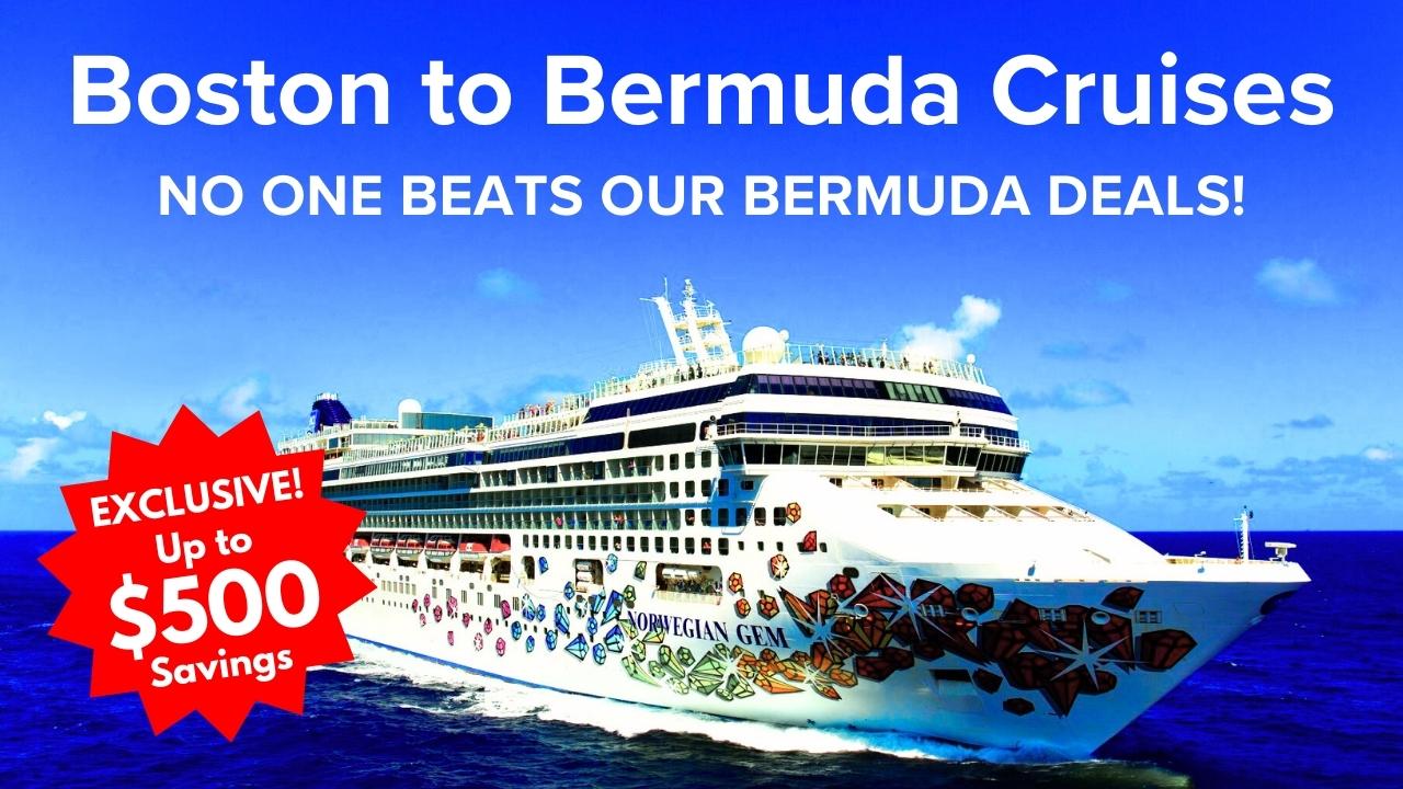 Boston to Bermuda cruise deals.