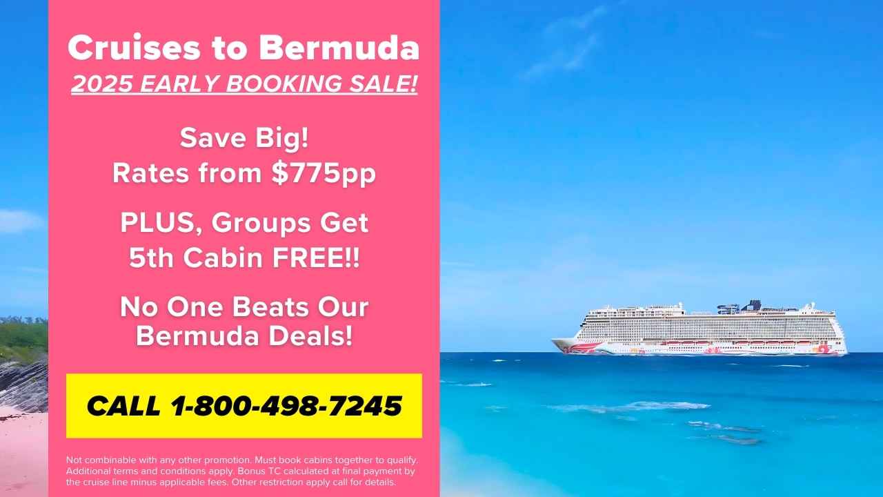 Bermuda early booking sale.