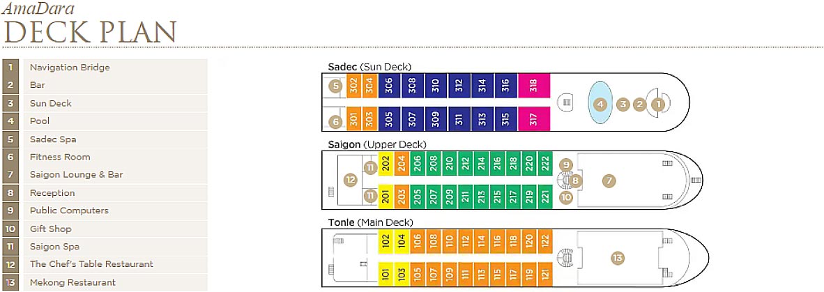 AmaDara deck plan.