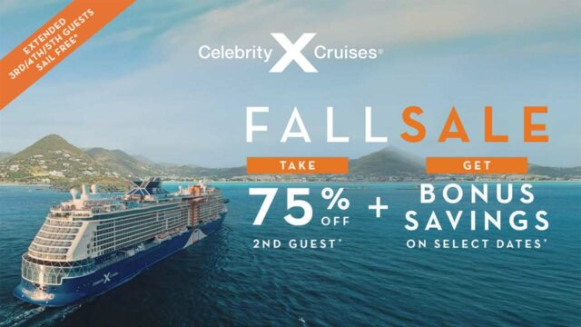 Celebrity: 75% Off 2nd Guest + Exclusive Rates