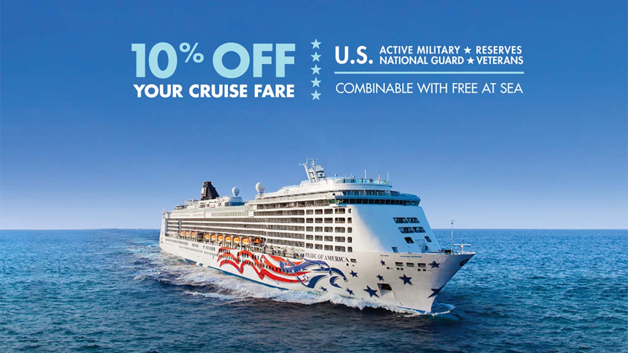 Norwegian Cruise Line military discount.