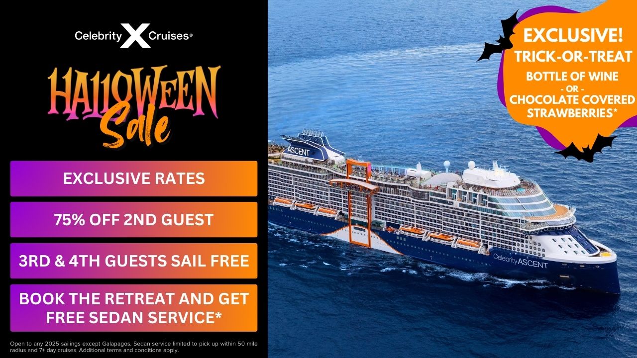 Celebrity Cruises Halloween Sale.