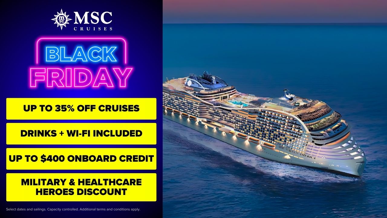 MSC Cruises 2024 Black Friday Sale.