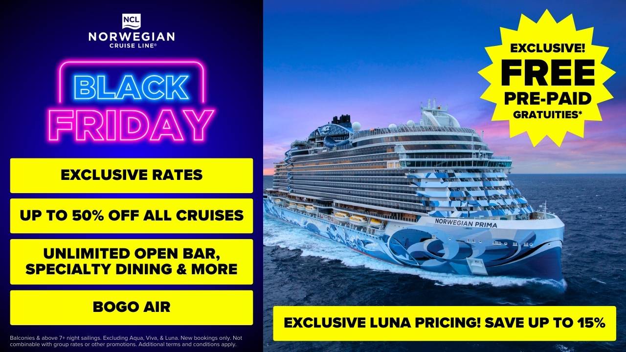 Norwegian Cruise Line Black Friday Sale.