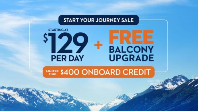 Holland America Start Your Journey Sale