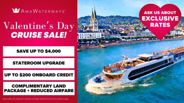 AmaWaterways Valentine’s Day Sale