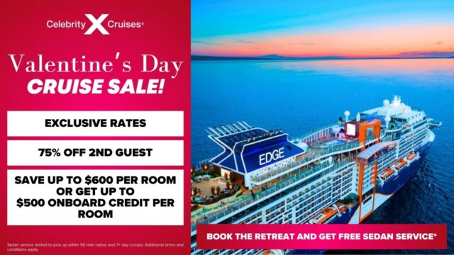 Celebrity Cruises Valentine’s Day Sale