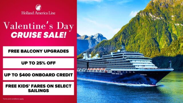 Holland America Valentine’s Day Sale