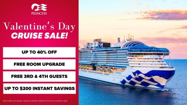 Princess Cruises Valentine’s Day Sale