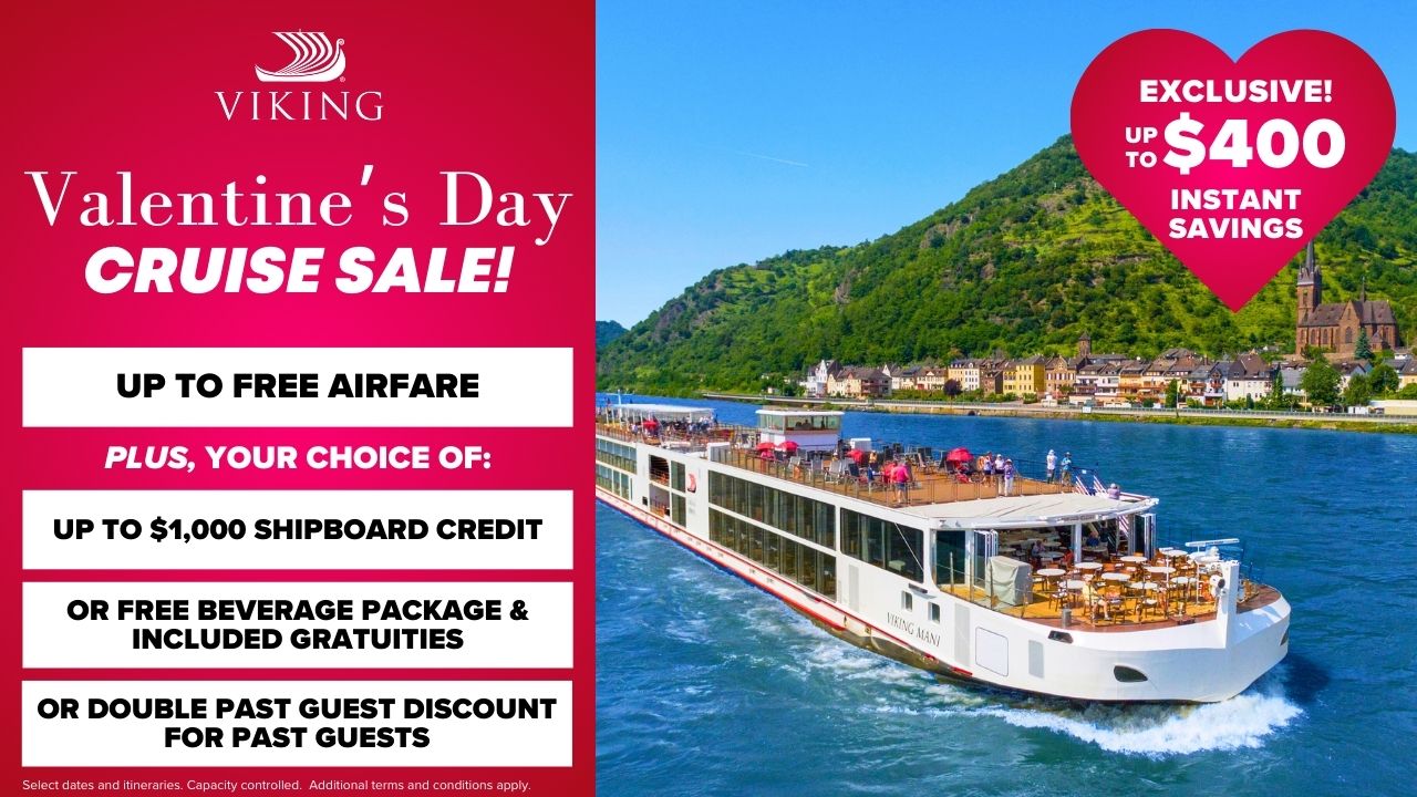 Viking Cruises Valentine's day sale.