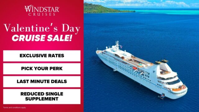 Windstar Cruises Valentine’s Day Sale