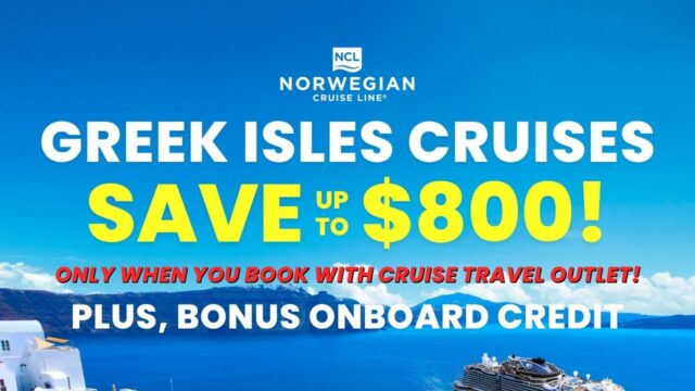 Norwegian: Exclusive Rates on Greek Isles & Italy