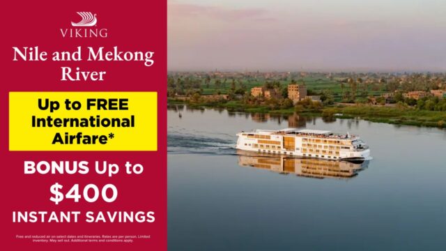 Viking: Limited-Time Offer on Nile and Mekong River Voyages