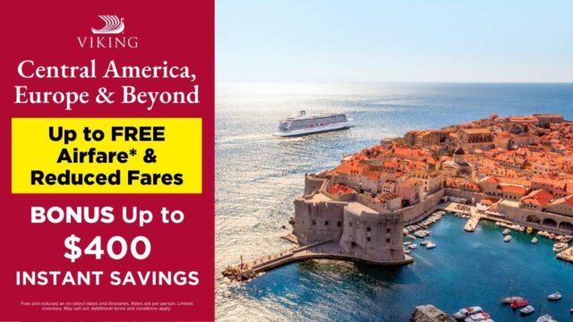 Viking: Save On Spring Ocean Voyages to Central America, Europe & Beyond