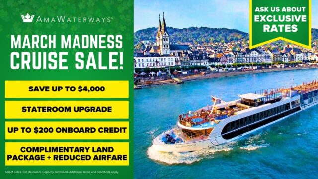 AmaWaterways March Madness Sale