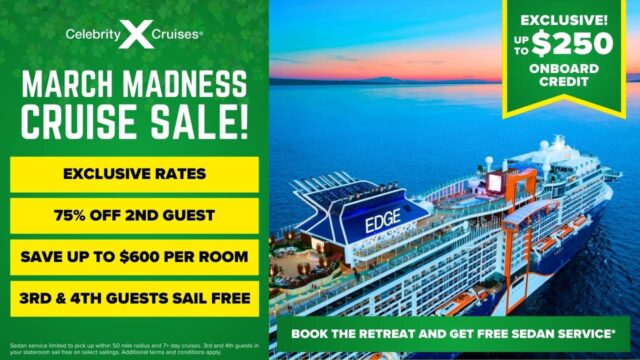 Celebrity Cruises March Madness Sale