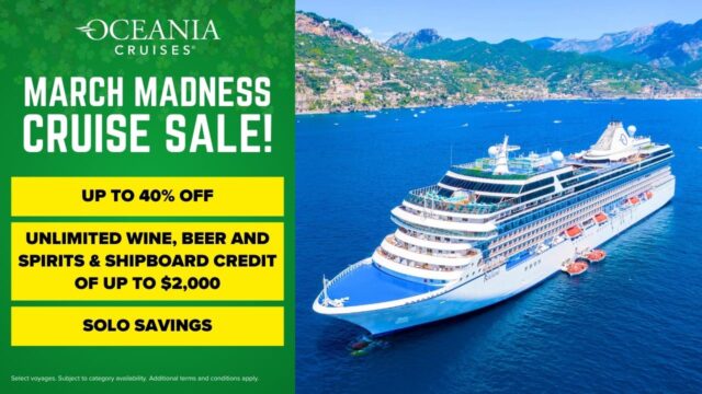 Oceania Cruises March Madness Sale