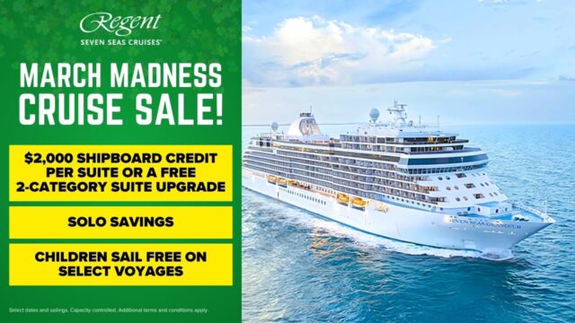 Regent Seven Seas March Madness Sale